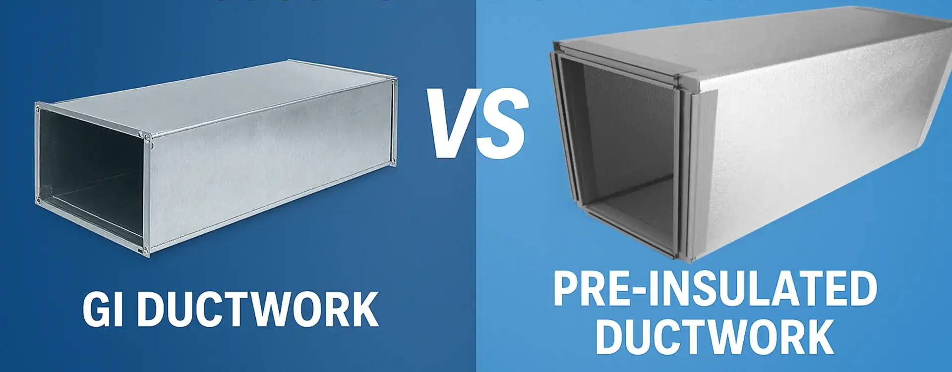 GI Ducts and pre-insulated ducts