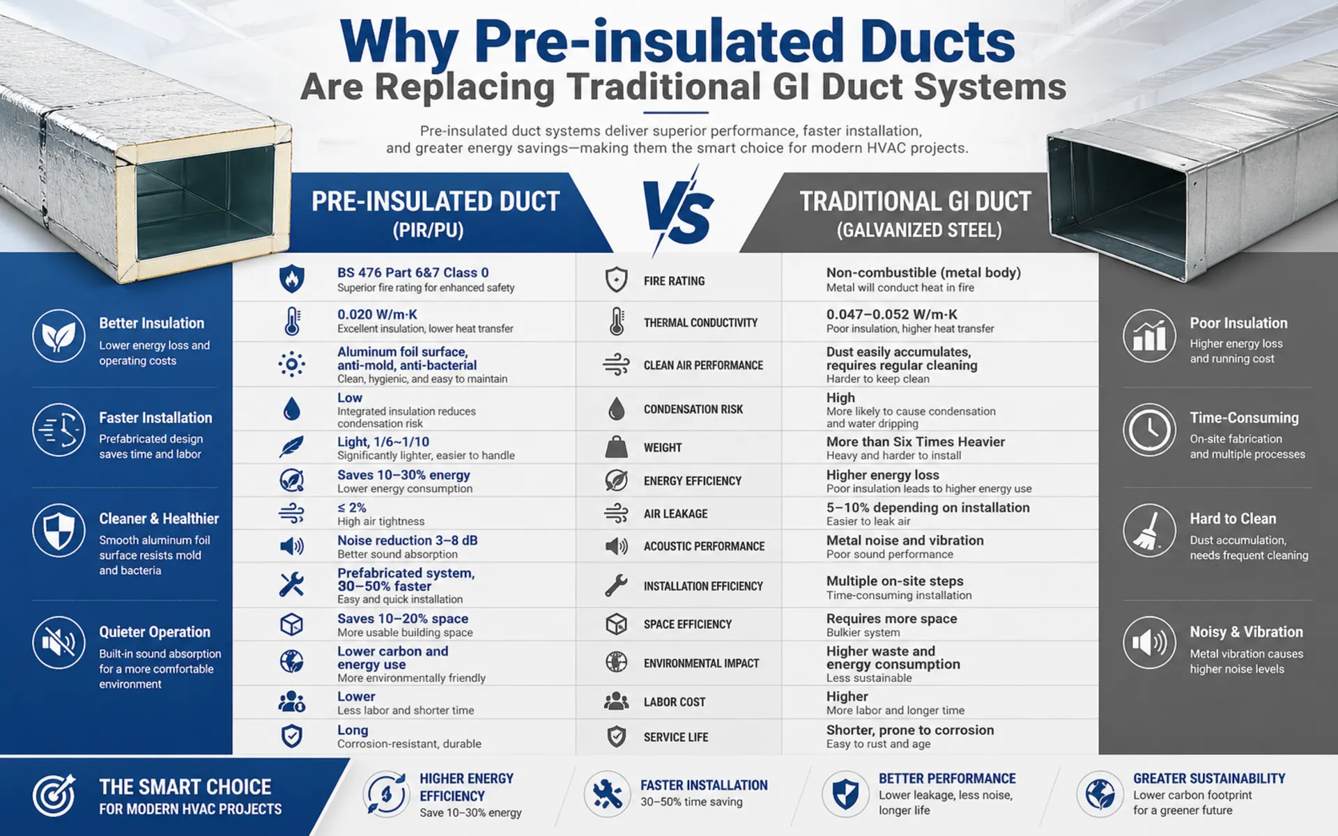 Why Pre-insulated Ducts Are Replacing Traditional GI Duct Systems