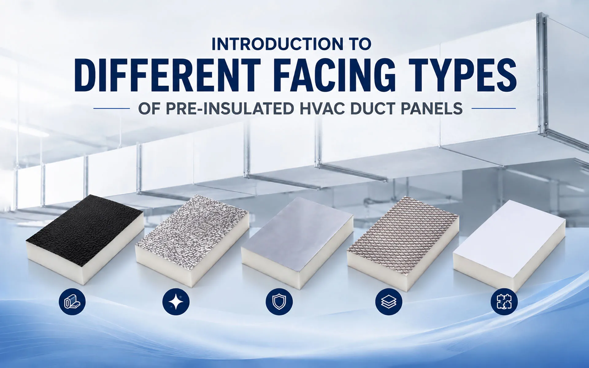 Introduction to Different Facing Types of Pre-Insulated HVAC Duct Panels