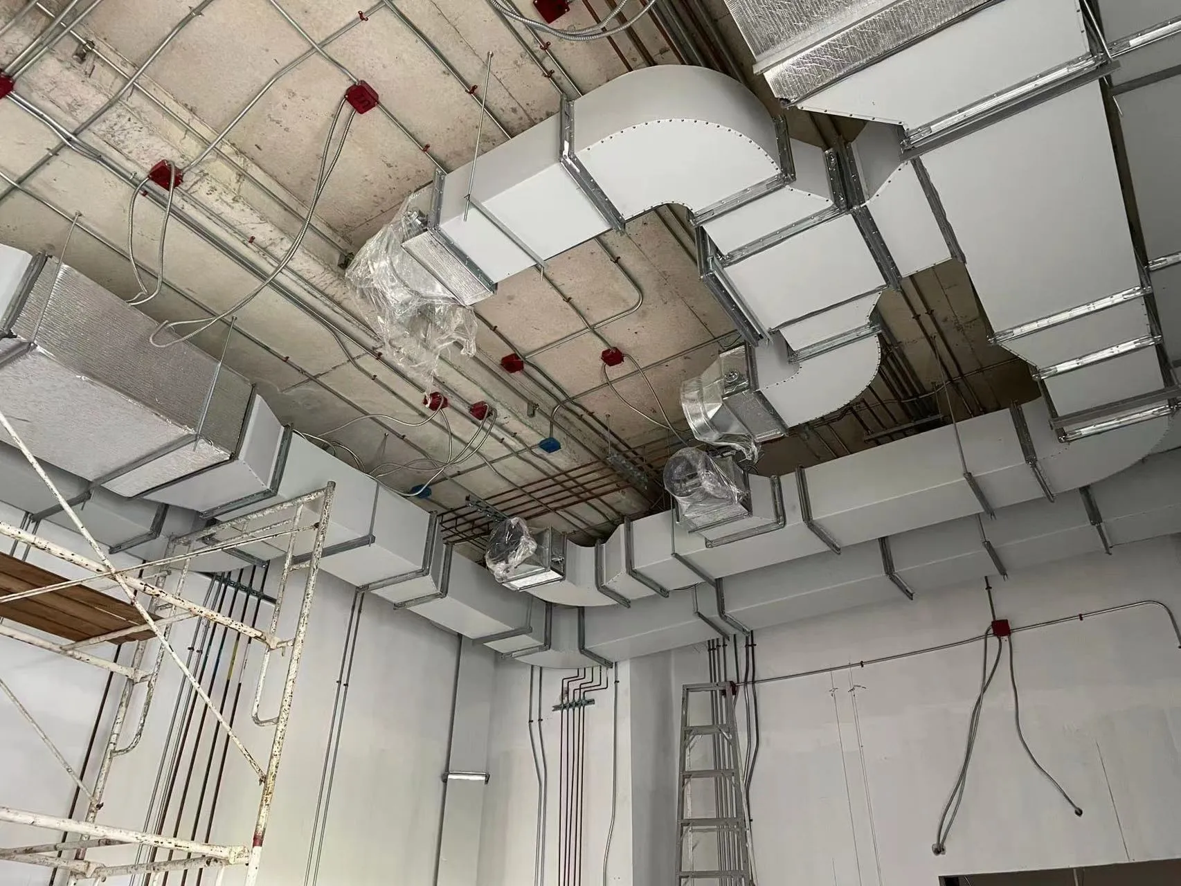 pre-painted steel insulated duct board HVAC system project