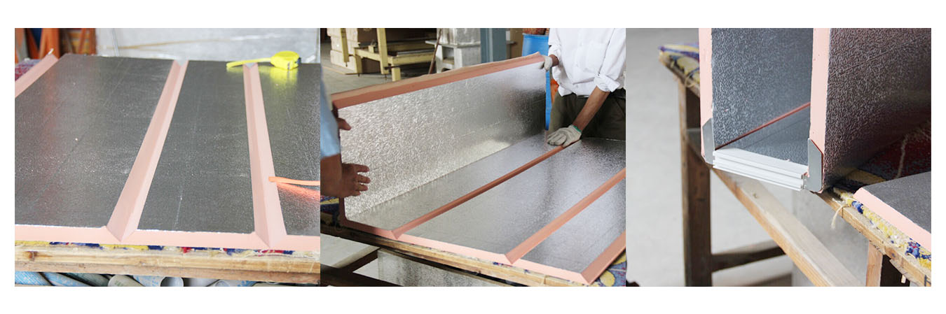 PIR/PU pre-insulated Duct Panel Cutting Process