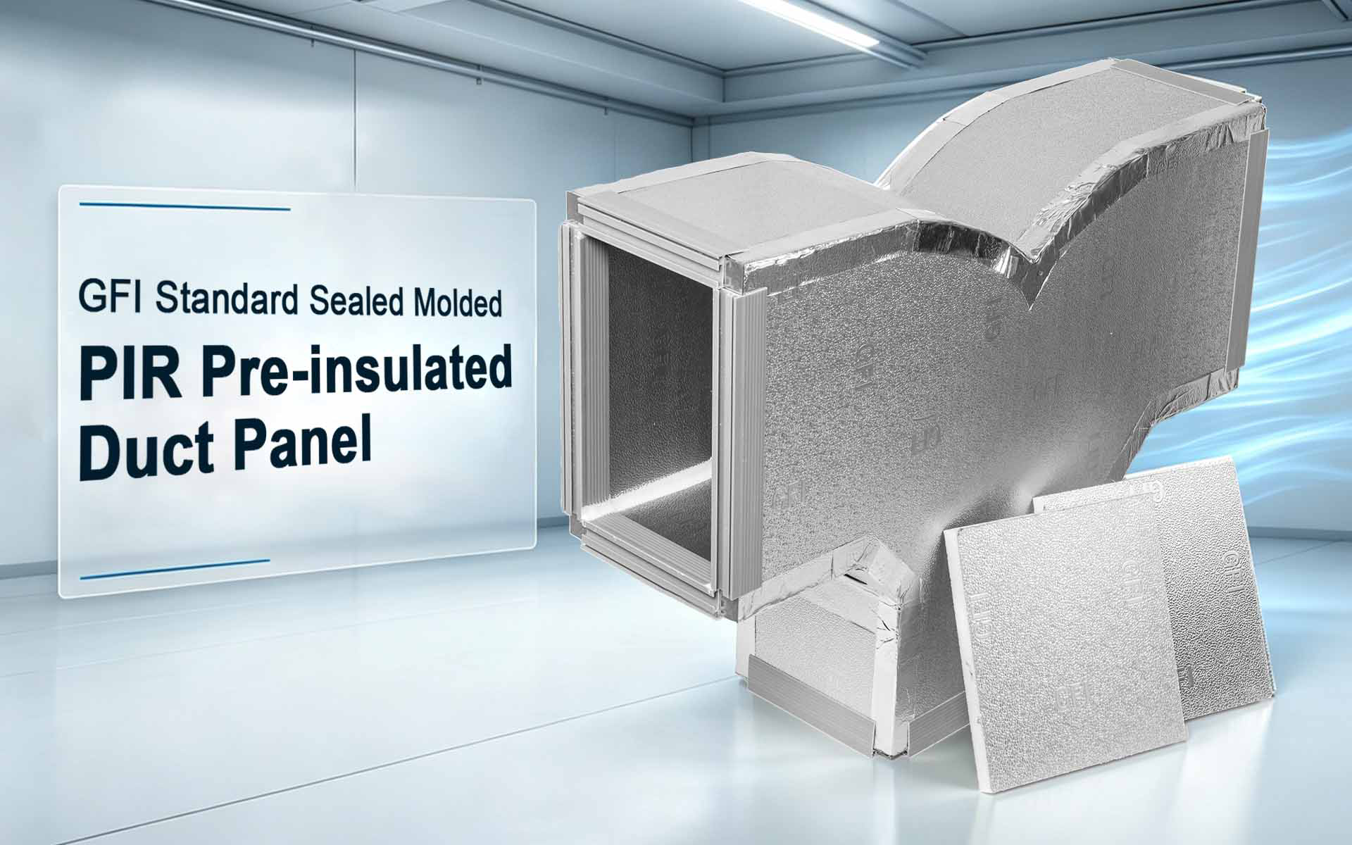 GFI Standard Sealed Molded PIR Pre-insulated Duct Panel