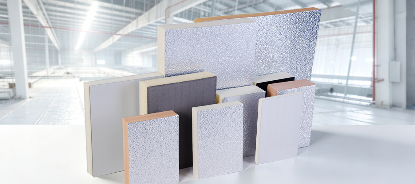 GFI standard 50kgm³ high-density PIR duct panels.