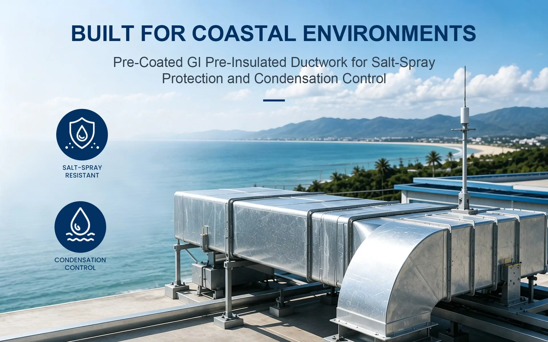 Pre-Painted GI Pre-Insulated Ducts