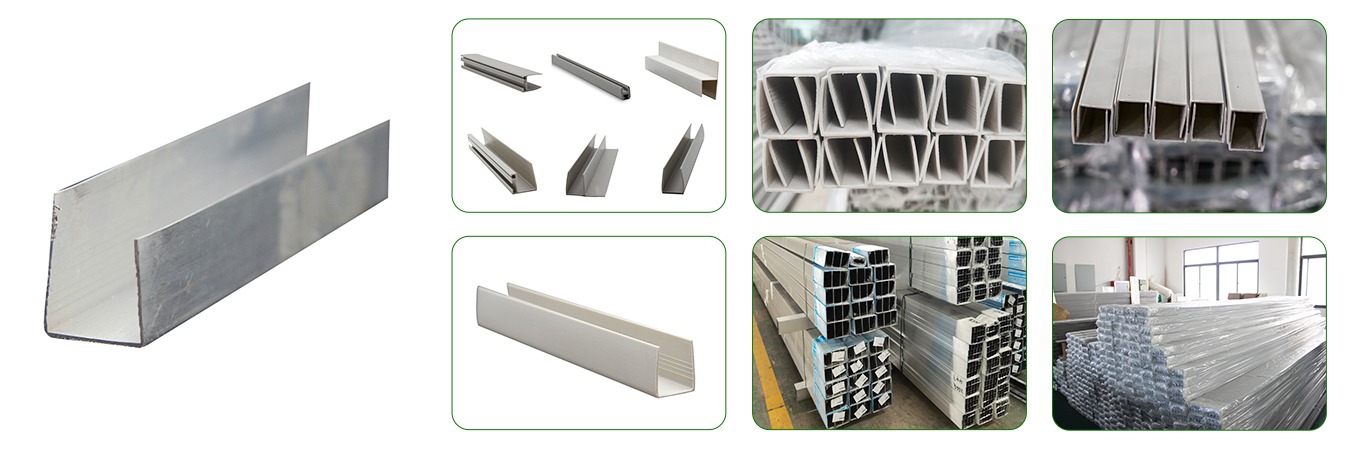 PVC Aluminum U Section Bar flange profile