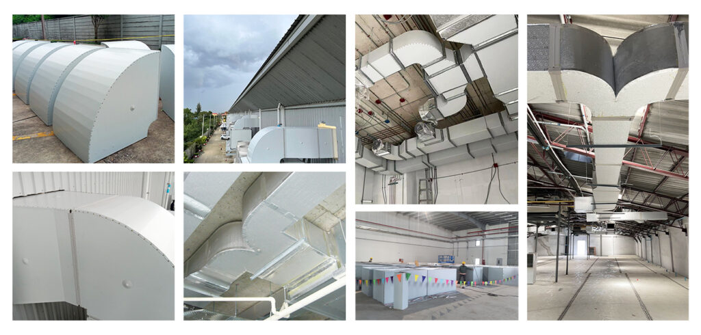 PUR PIR Foam insulated duct GI sheet
