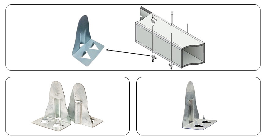 Zinc-Coated Steel Hangers for HVAC Ductwork system