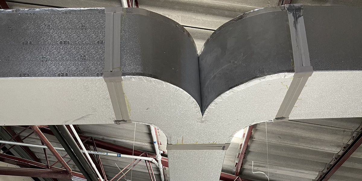 GFI embossed aluminum foil HVAC duct