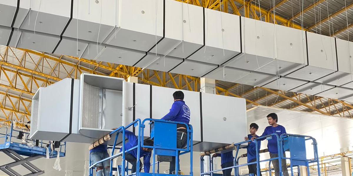 GFI PIR Foam Duct Installation