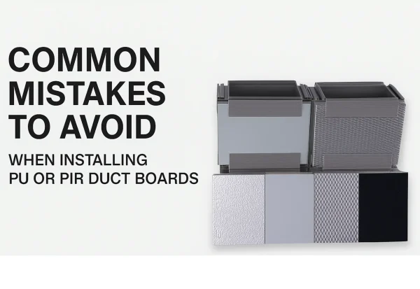 Common Mistakes to Avoid When Installing PU or PIR Duct Boards