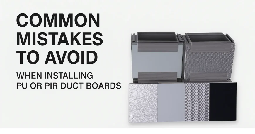 Common Mistakes to Avoid When Installing PU or PIR Duct Boards